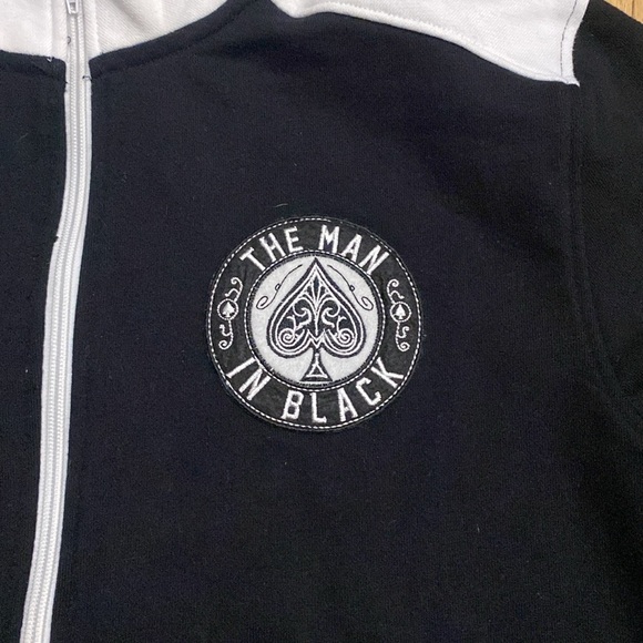 New Johnny Cash Track Jacket size Medium - Picture 2 of 6